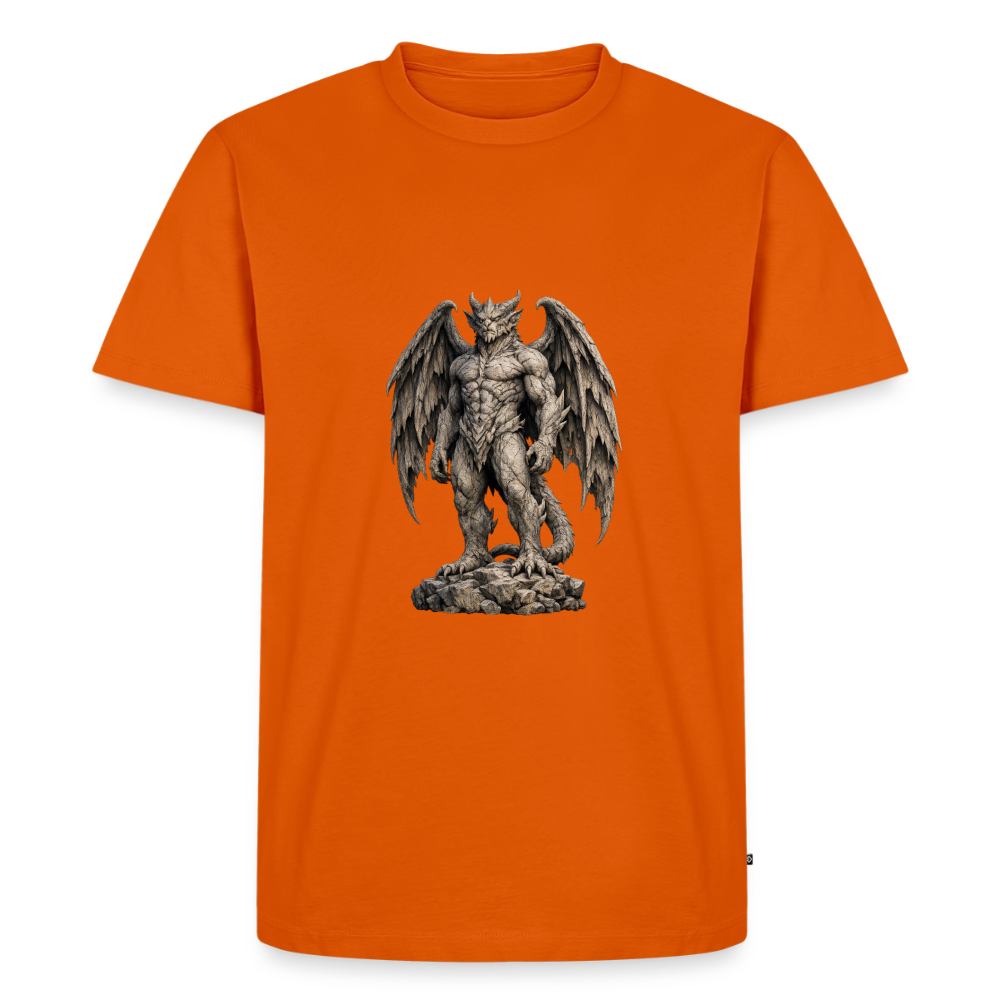Premium T-Shirt "Gargoyle stehend" - Orange 