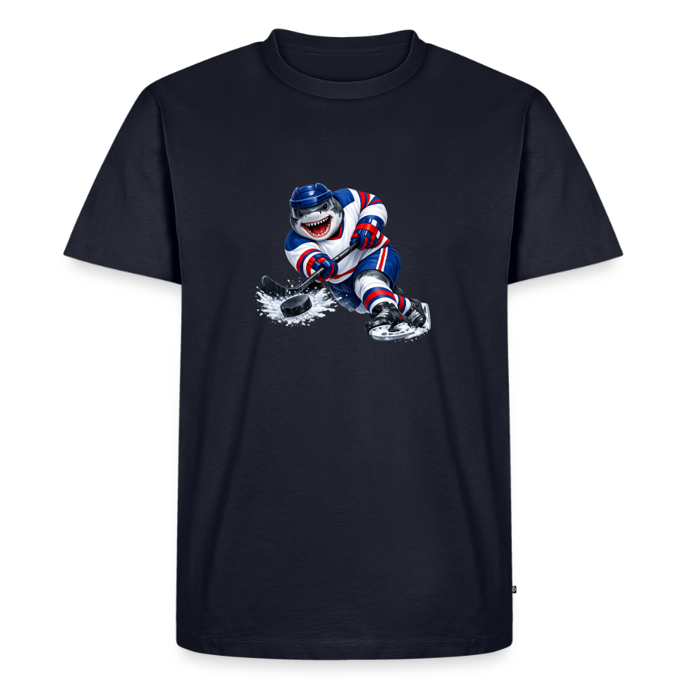 Premium T-Shirt "Hockey Hai" - Navy