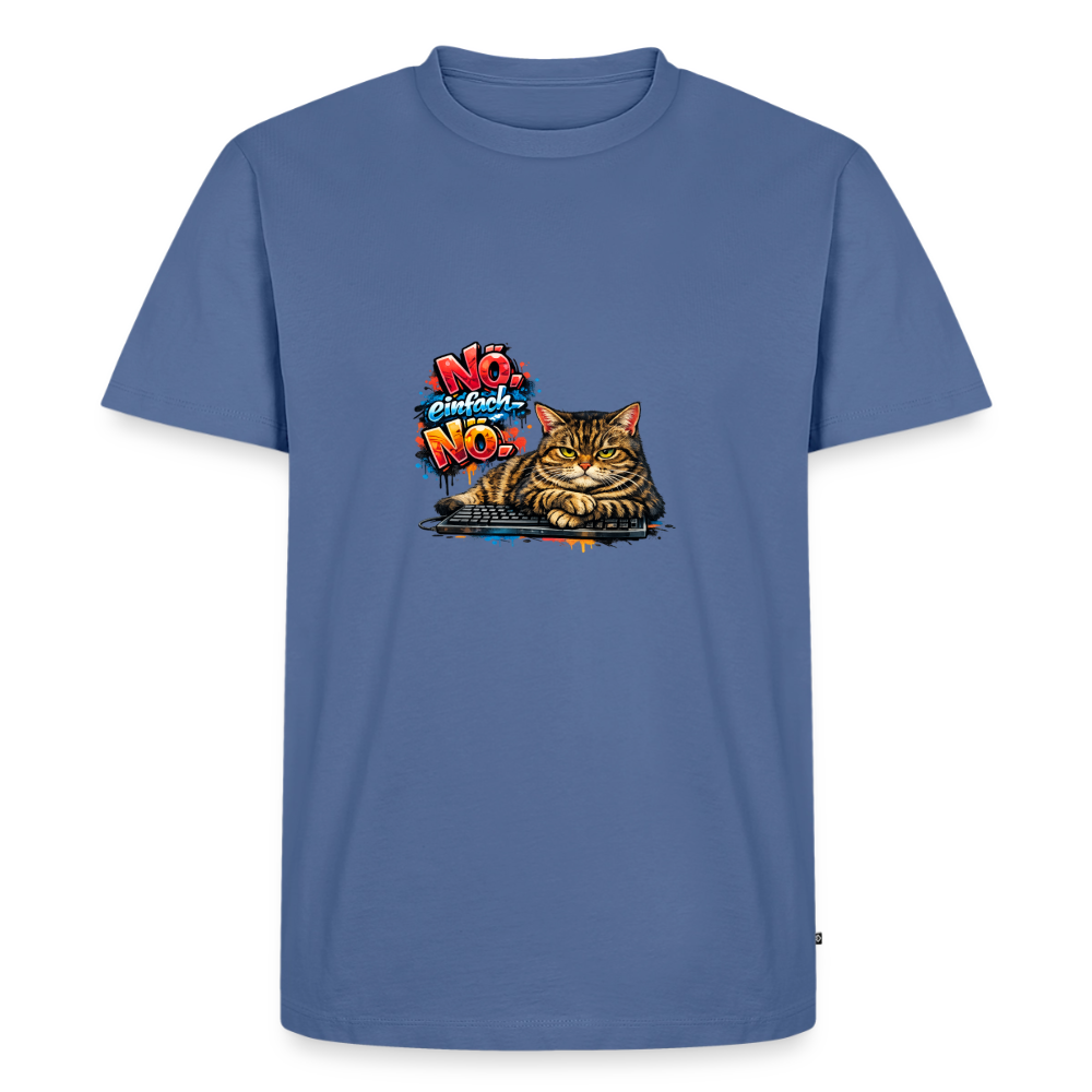 Premium T-Shirt "Nö" - Taubenblau