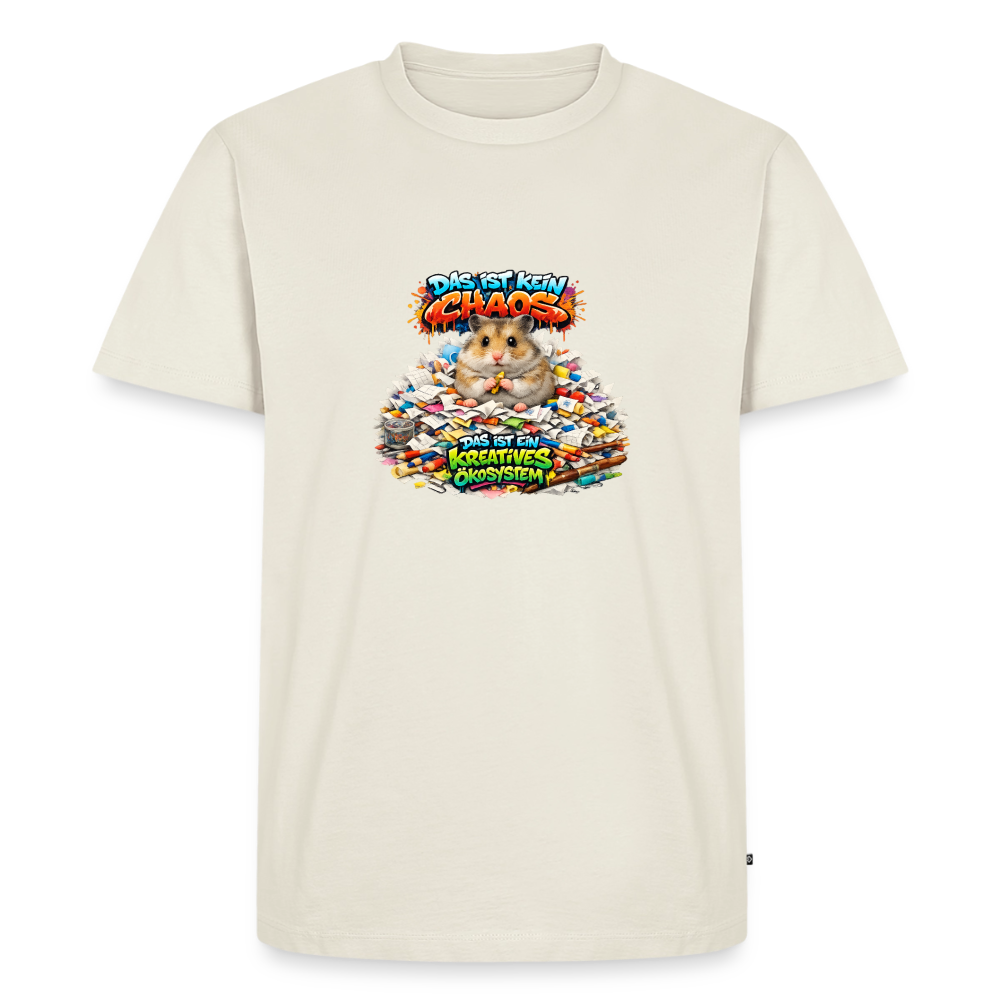 Premium T-Shirt "Kein Chaos" - Naturweiß
