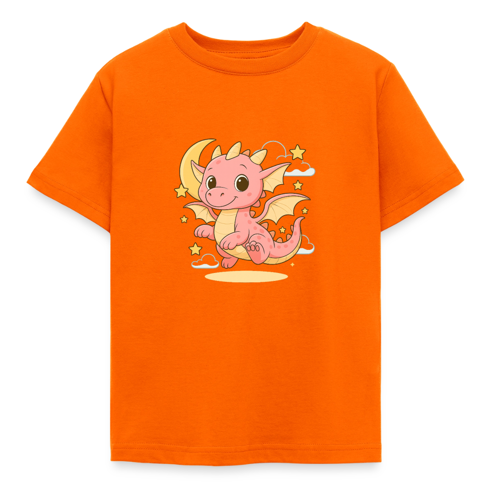 Kinder T-Shirt "Kleiner Drache" - Orange
