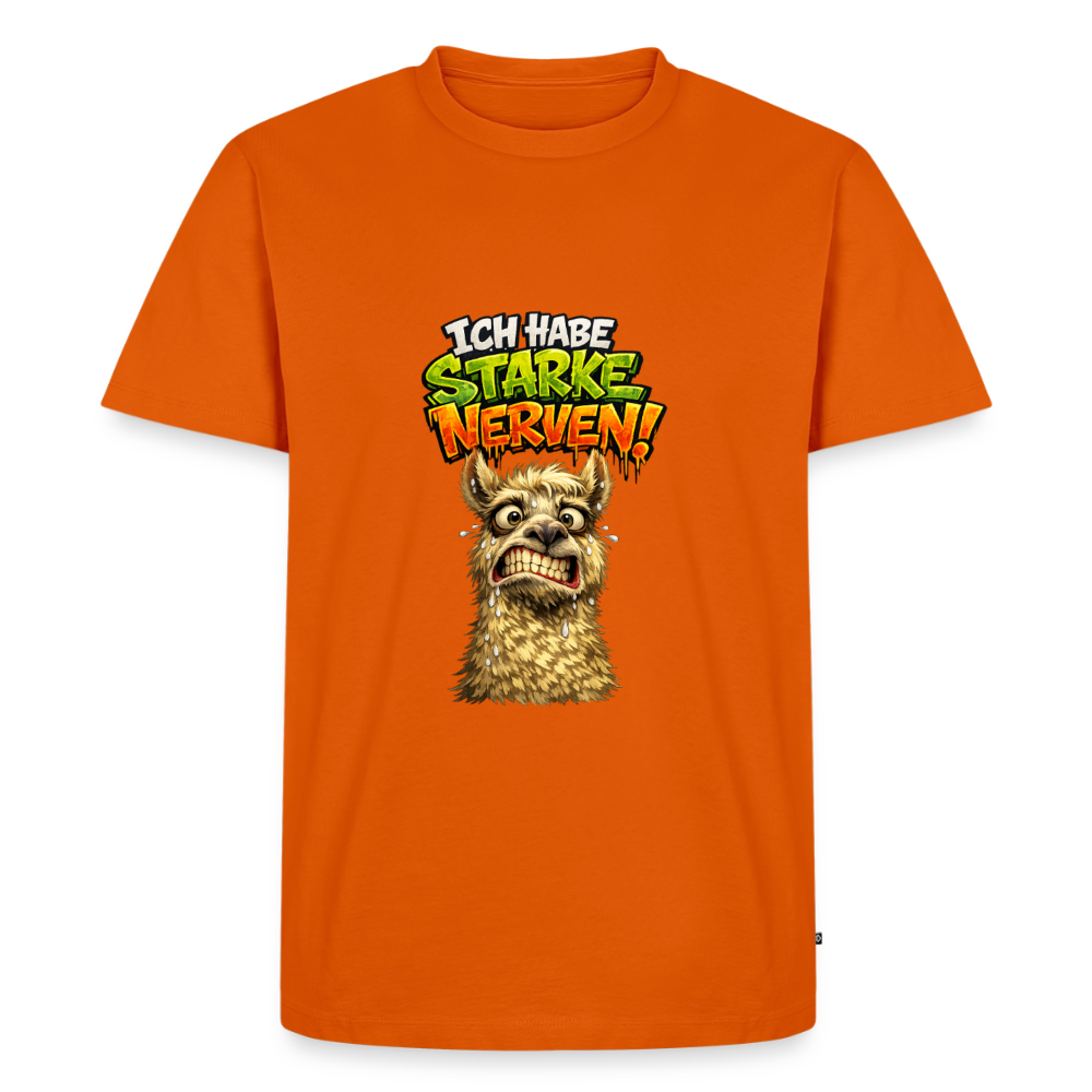 Premium T-Shirt "Starke Nerven" - Orange 