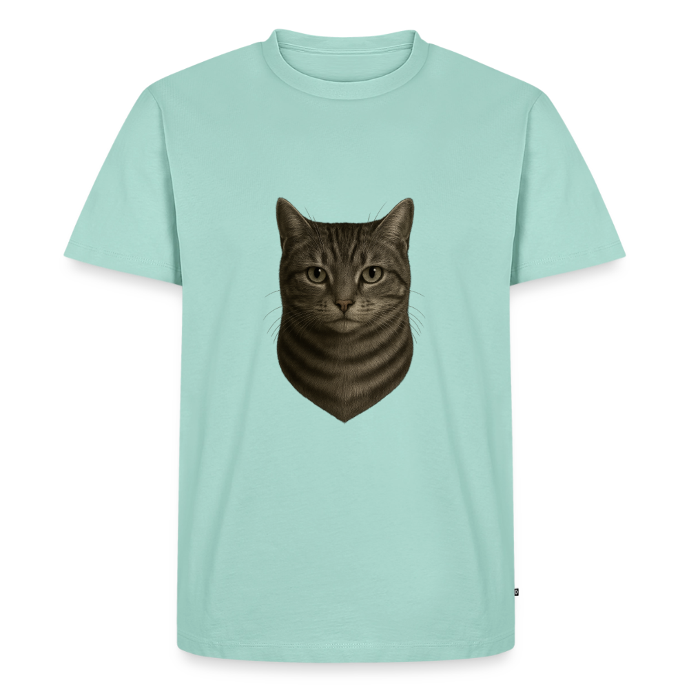 Premium T-Shirt "Katze" - Mint 