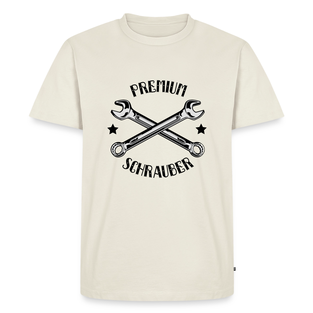 Premium T-Shirt "Schrauber" - Naturweiß