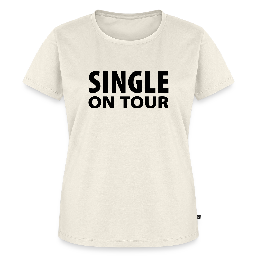 Premium T-Shirt "Single on Tour" - Naturweiß