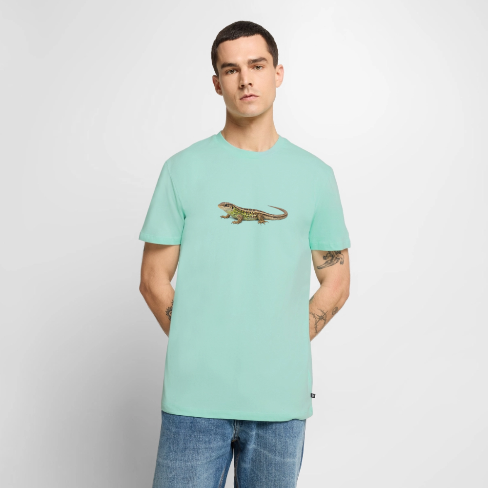 Premium T-Shirt "Eidechse" - Mint 