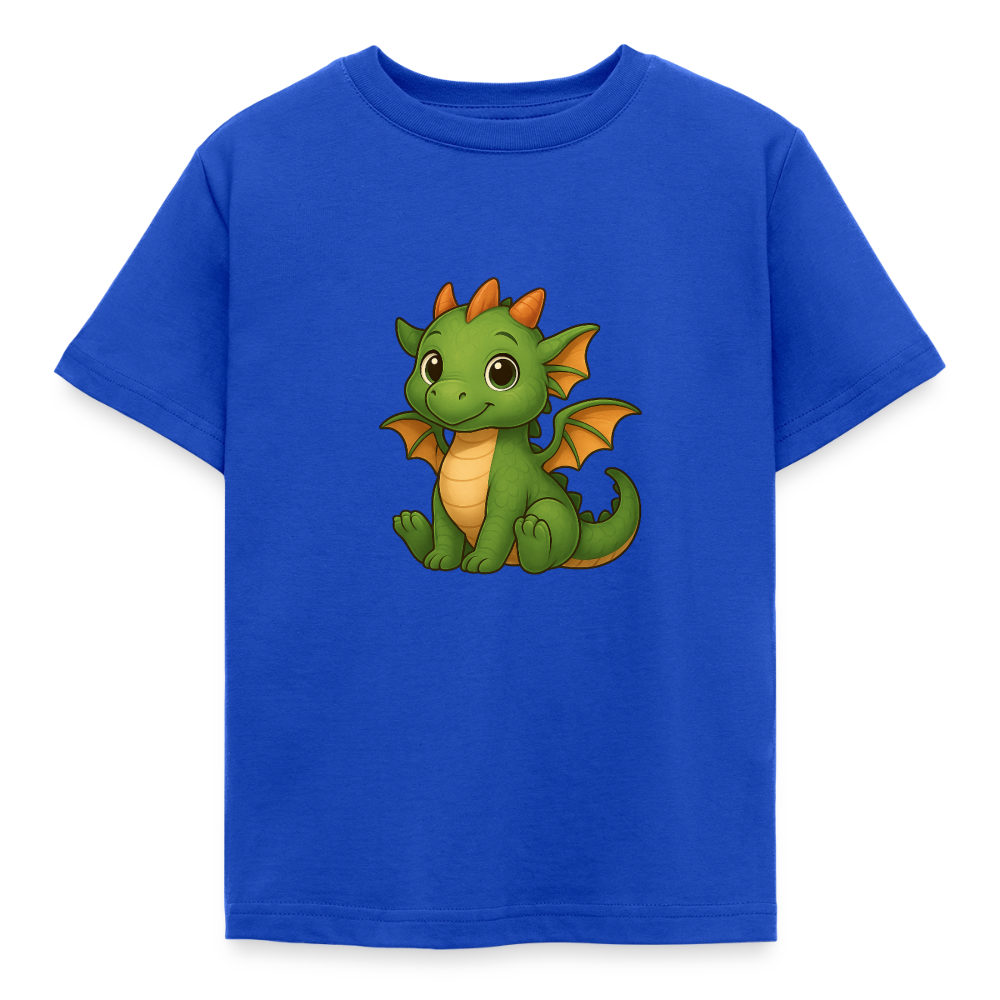 Kinder T-Shirt "Kleiner Drache" - Royalblau