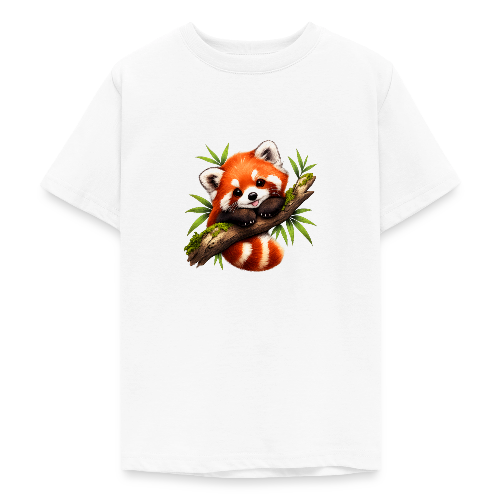 Teenager T-Shirt "Kleiner Panda" - Weiß