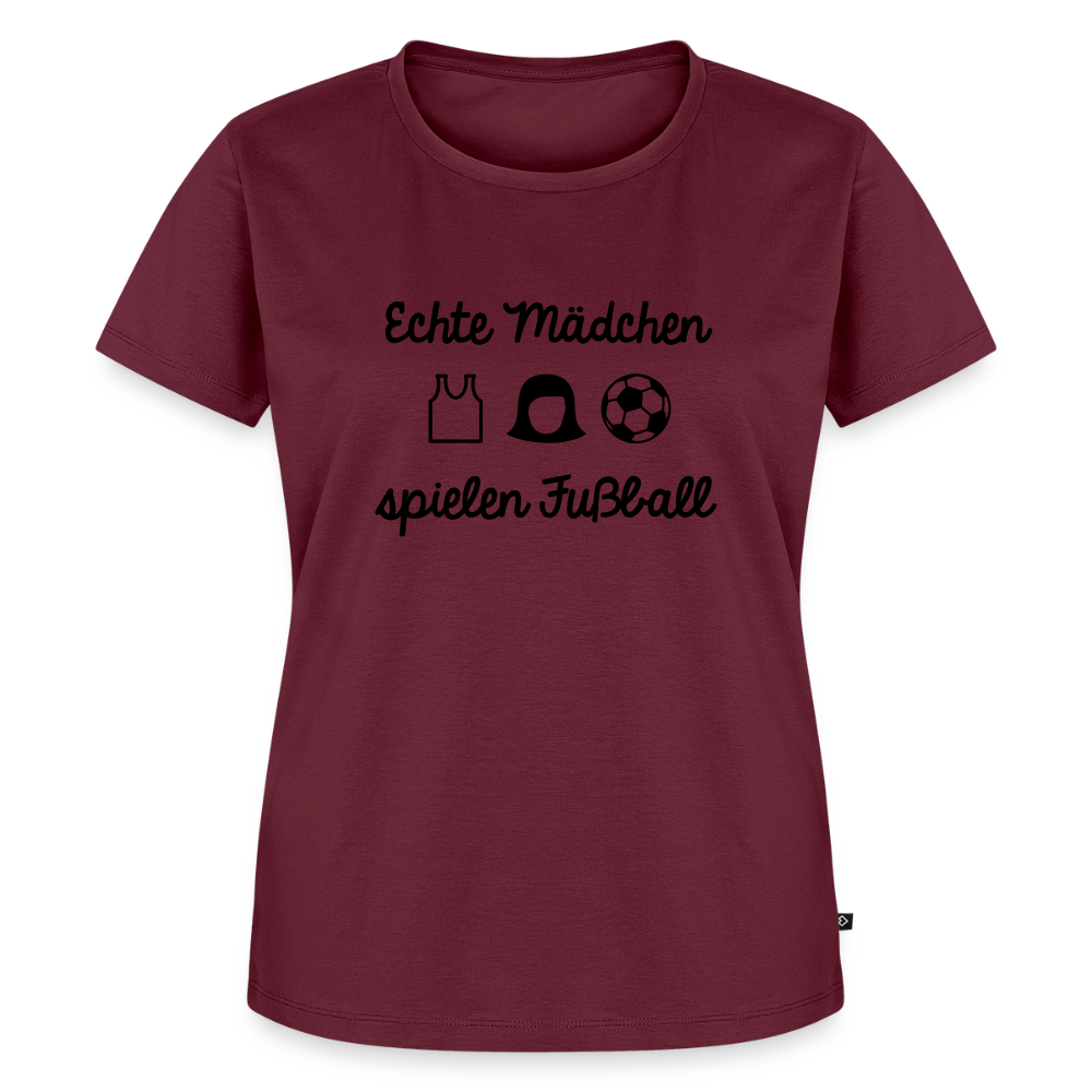 Premium T-Shirt "Echte Frauen" - Burgunderrot
