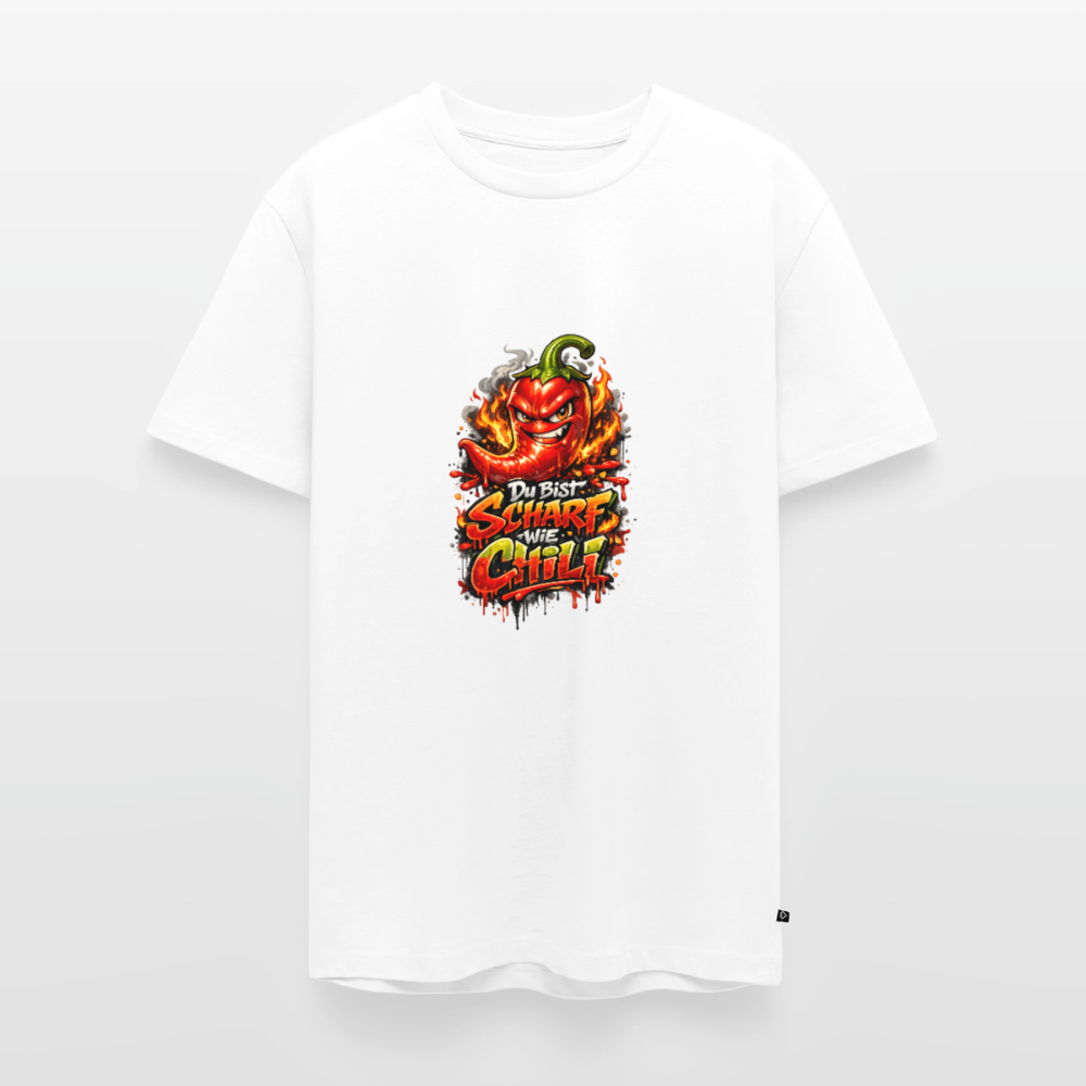 Männer Premium T-Shirt "Scharf wie Chili" - Weiß