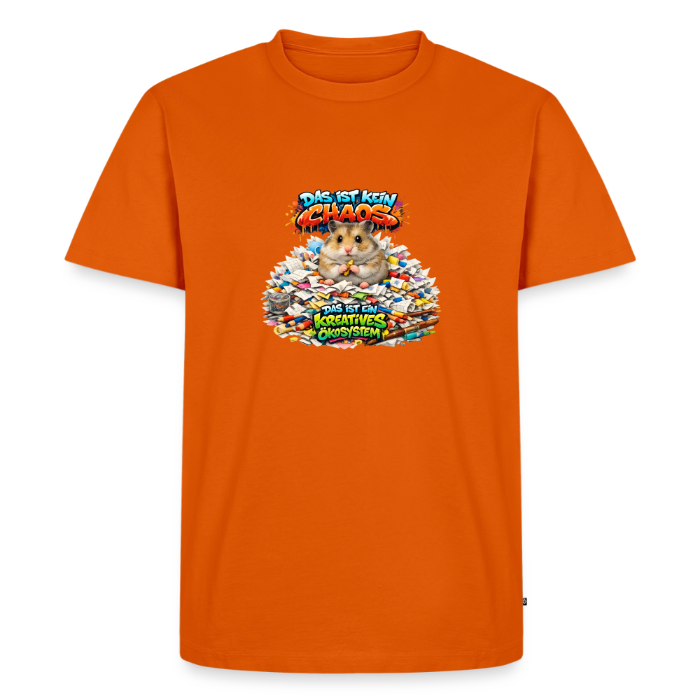Premium T-Shirt "Kein Chaos" - Orange 