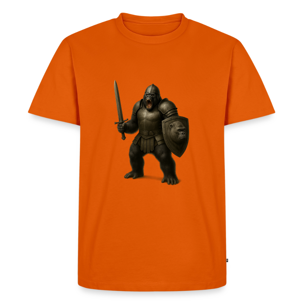 Premium T-Shirt "Gorilla Warrior" - Orange 