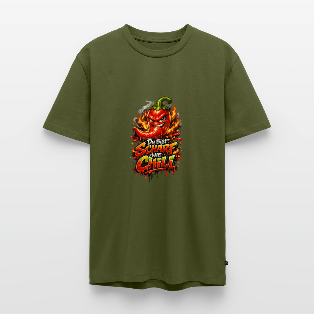 Männer Premium T-Shirt "Scharf wie Chili" - Khaki
