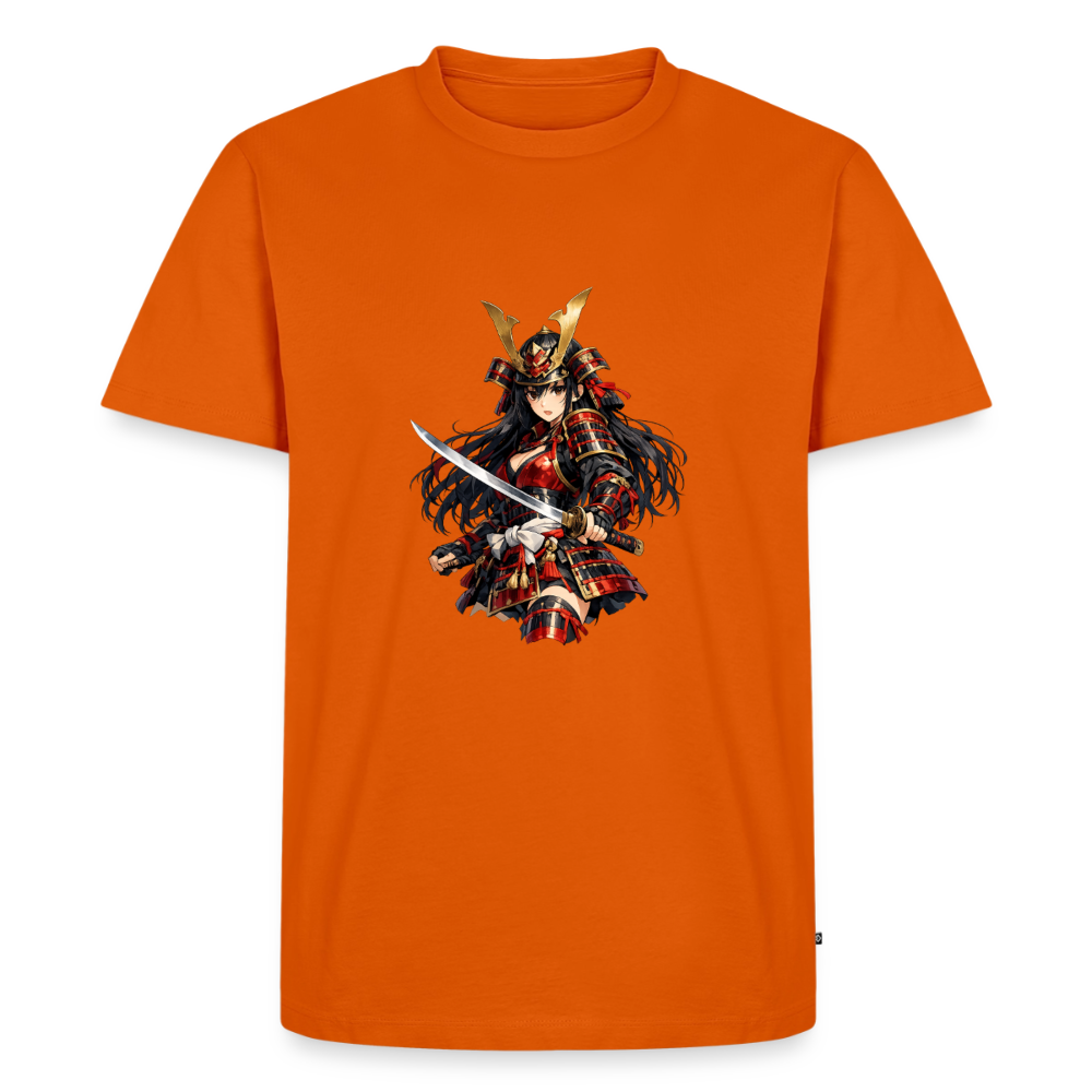 Premium T-Shirt "Samuraj Sword" - Orange 