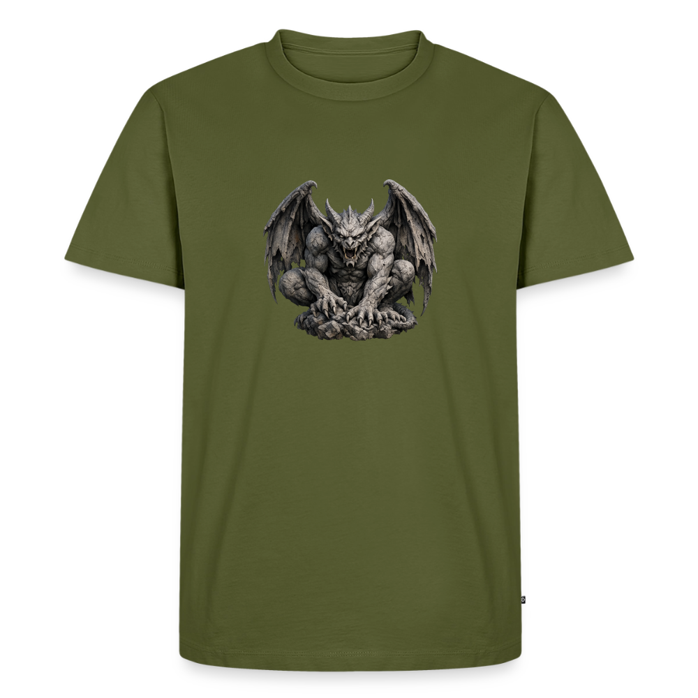 Premium T-Shirt "Gargoyle sitzend" - Khaki