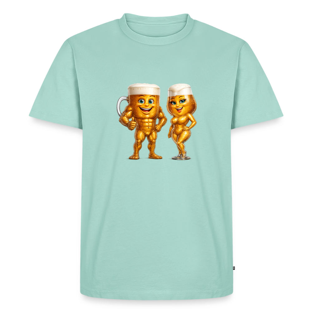 Premium T-Shirt "Bierpärchen" - Mint 