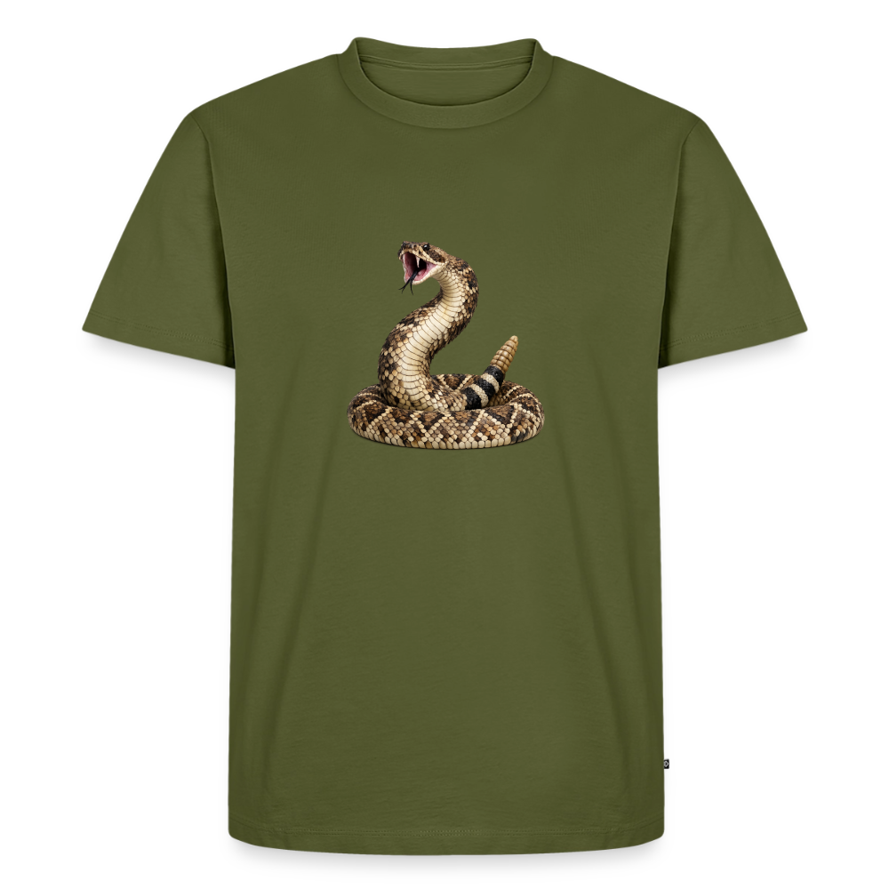 Premium T-Shirt "Klapperschlange" - Khaki