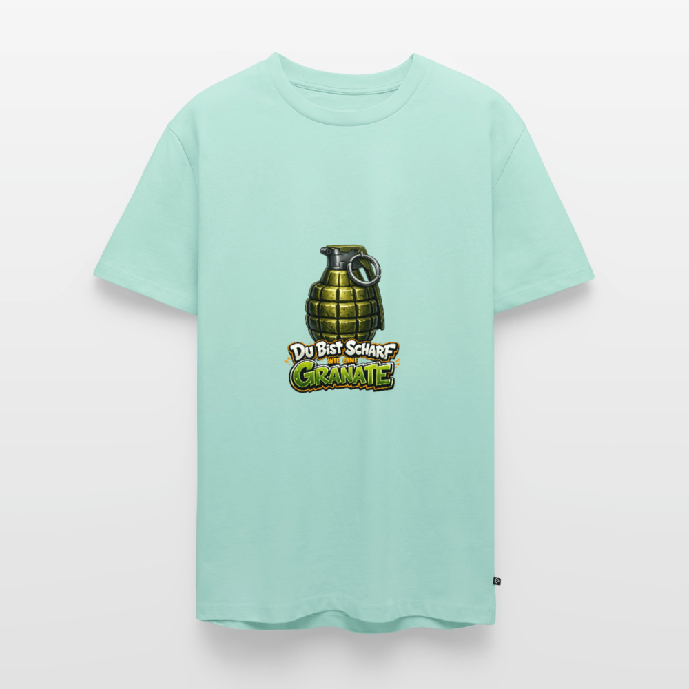 Männer Premium T-Shirt "Scharf wie eine Granate" - Mint 
