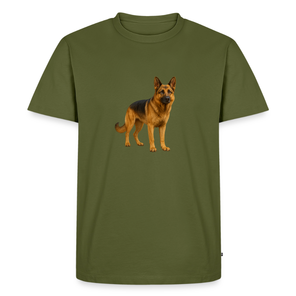 Premium T-Shirt "Schäferhund" - Khaki