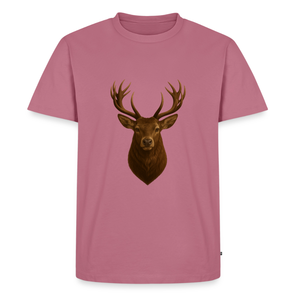 Premium T-Shirt "Hirsch" - Mauve