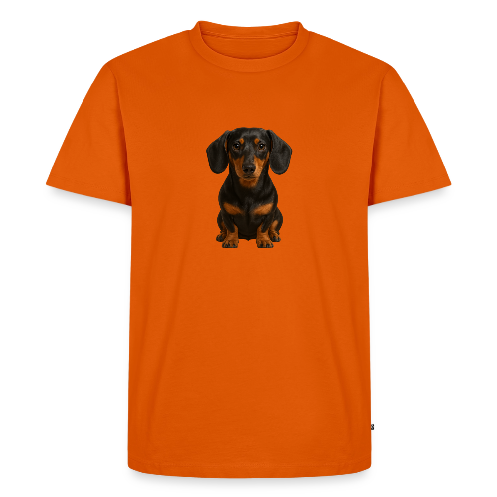 Premium T-Shirt "Dackel" - Orange 