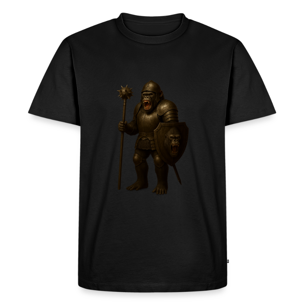 Premium T-Shirt "Gorilla Warrior" - Schwarz