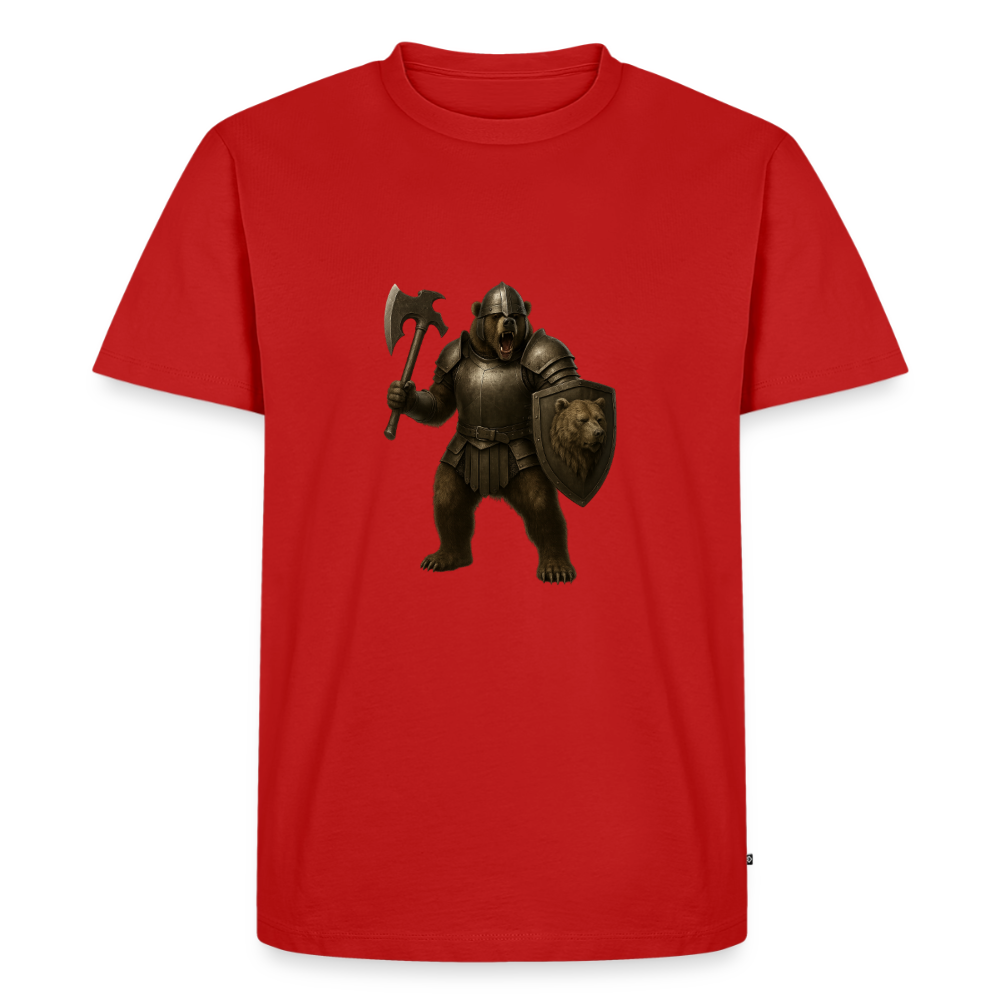Premium T-Shirt "Grizzly Warrior" - Rot