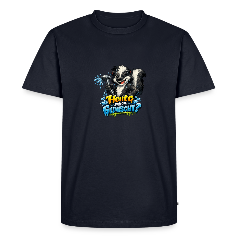 Premium T-Shirt "Geduscht" - Navy