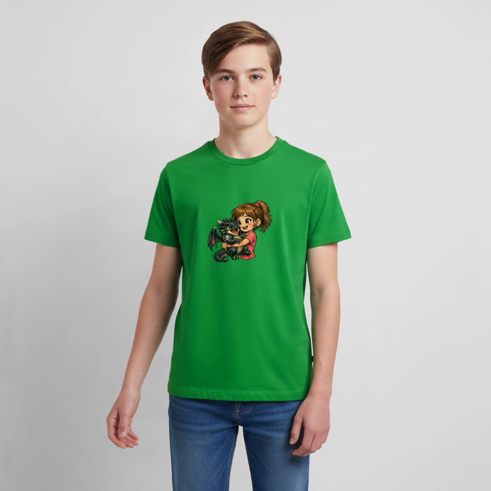 Teenager Premium T-Shirt "Drache" - Grün