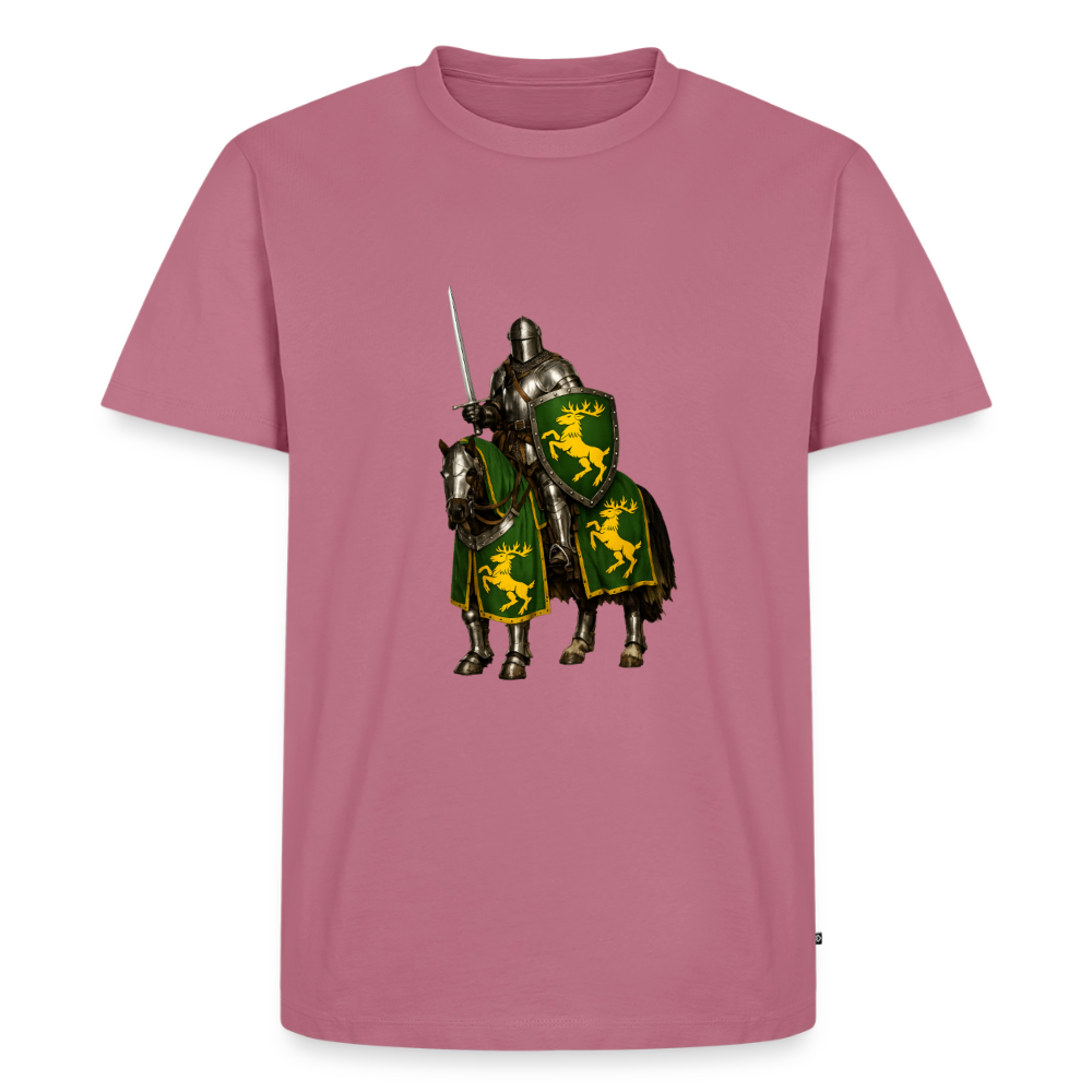 Premium T-Shirt "Ritter auf Pferd I" - Mauve