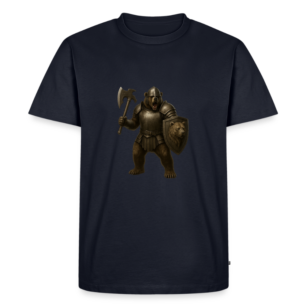 Premium T-Shirt "Grizzly Warrior" - Navy