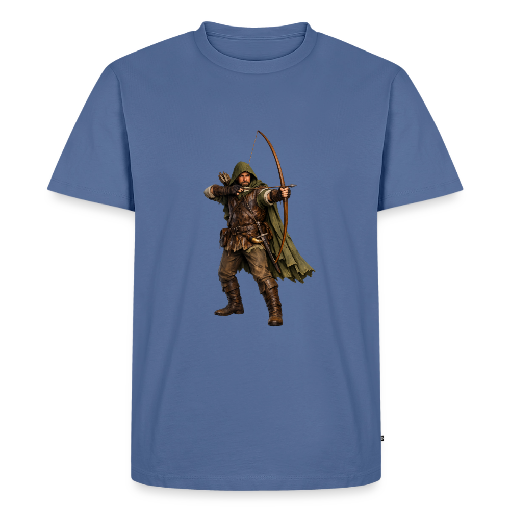 Premium T-Shirt "Hood" - Taubenblau
