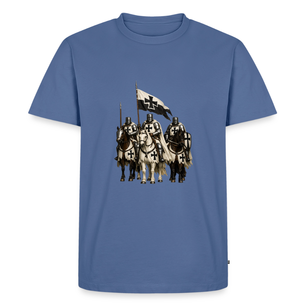 Premium T-Shirt "Deutsche Ordensritter" - Taubenblau