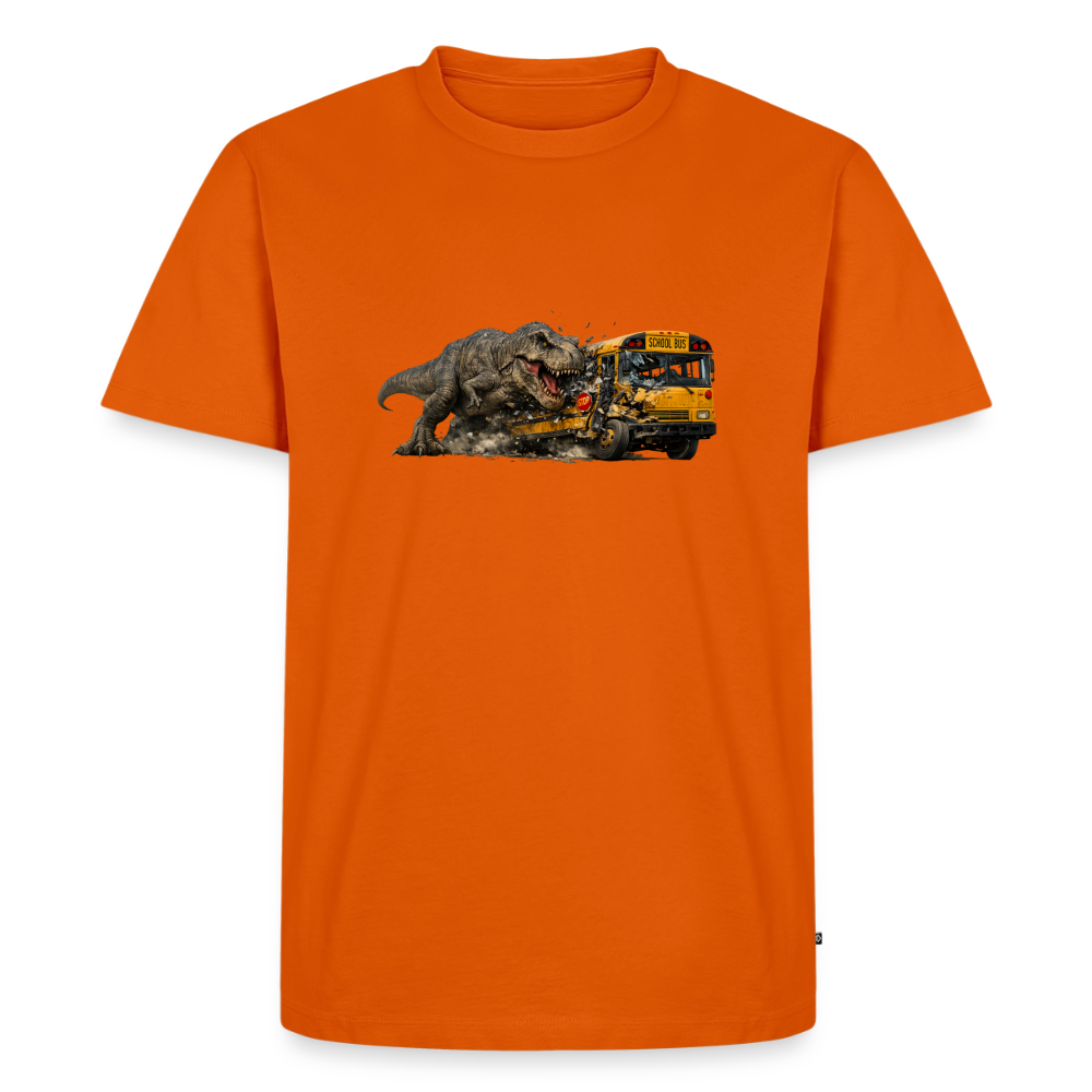 Premium T-Shirt "T-Rex Crash" - Orange 