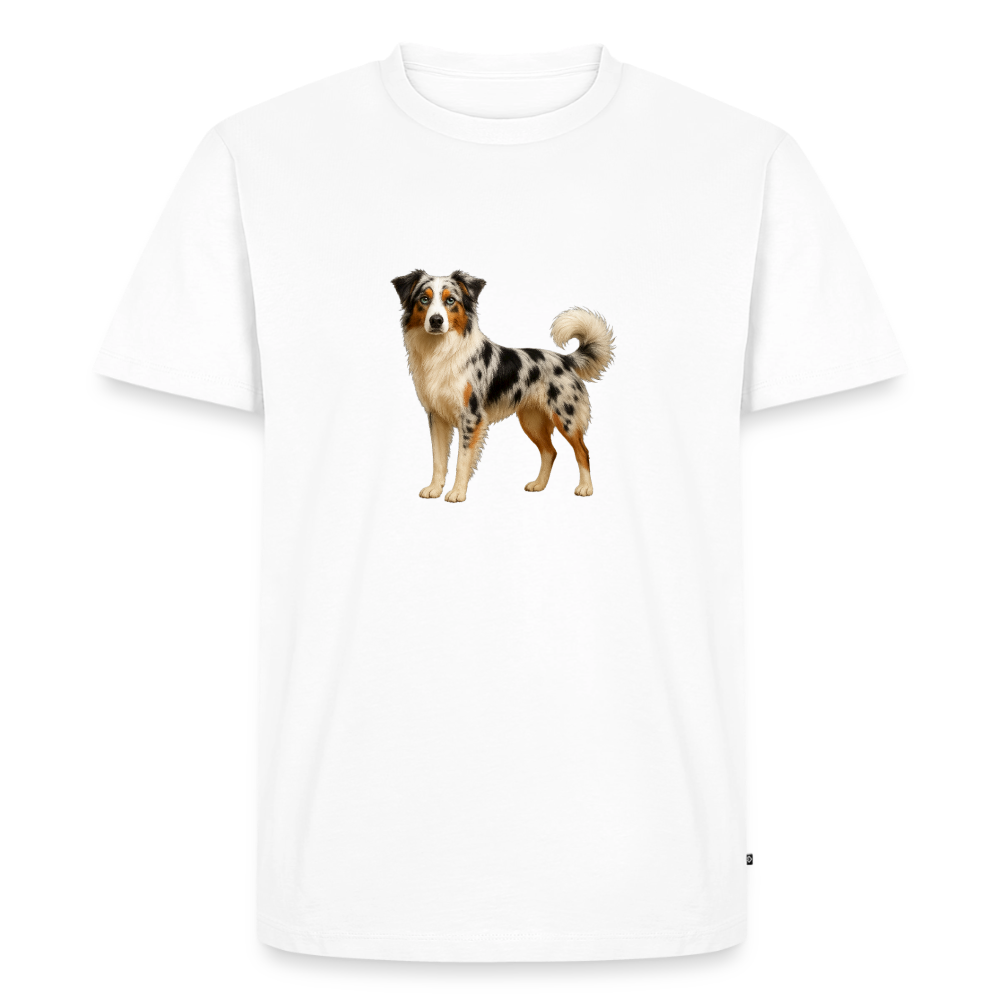 Premium T-Shirt "Australian Shepard" - Weiß