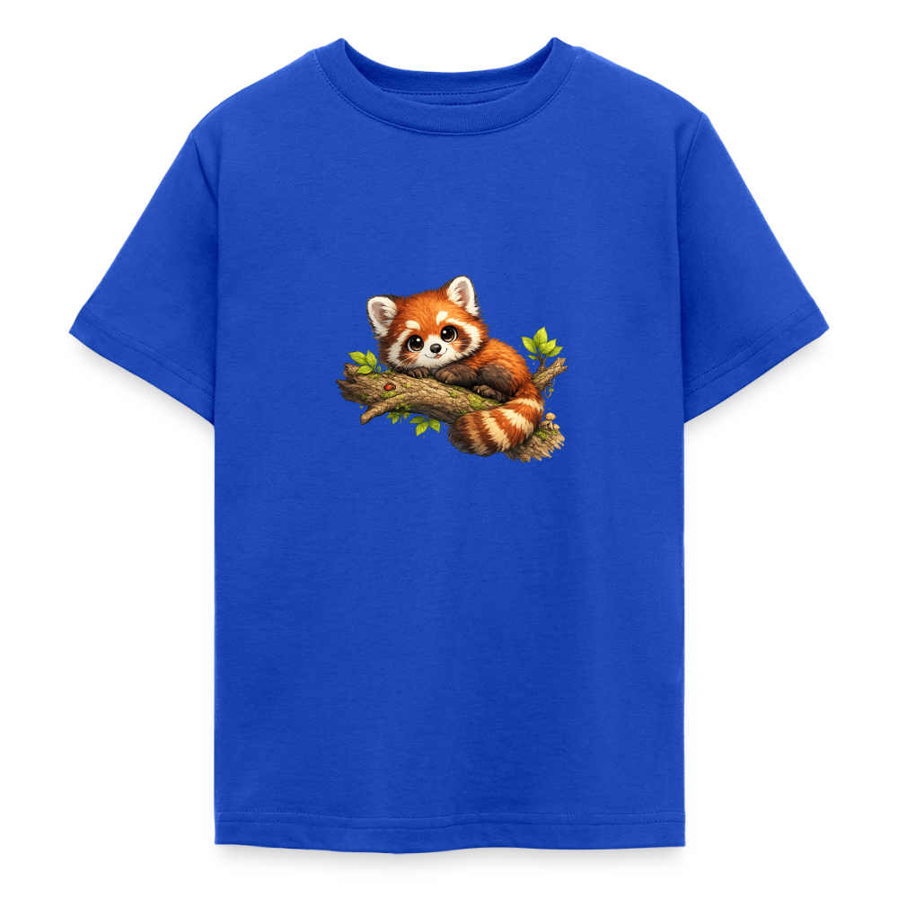 Teenager T-Shirt "Kleiner Panda" - Royalblau