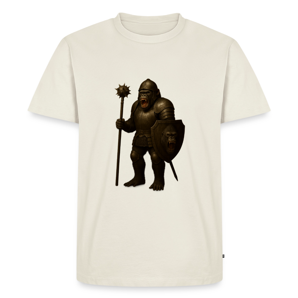 Premium T-Shirt "Gorilla Warrior" - Naturweiß