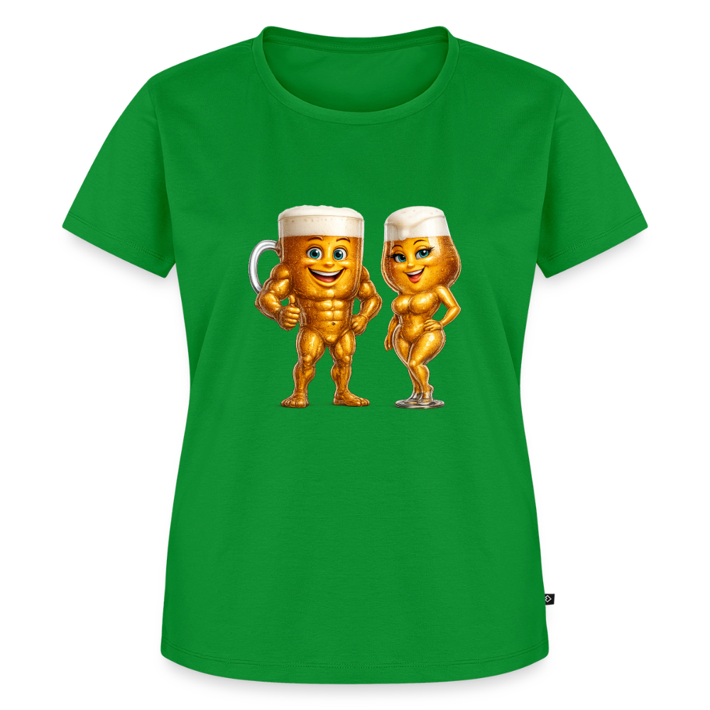 Premium T-Shirt "Bierpärchen" - Grün