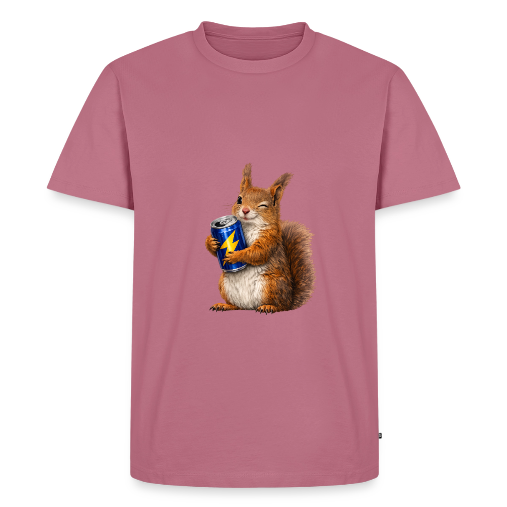 Premium T-Shirt "Energy Hörnchen" - Mauve