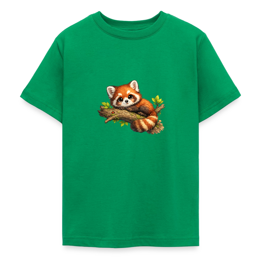 Teenager T-Shirt "Kleiner Panda" - Kelly Green