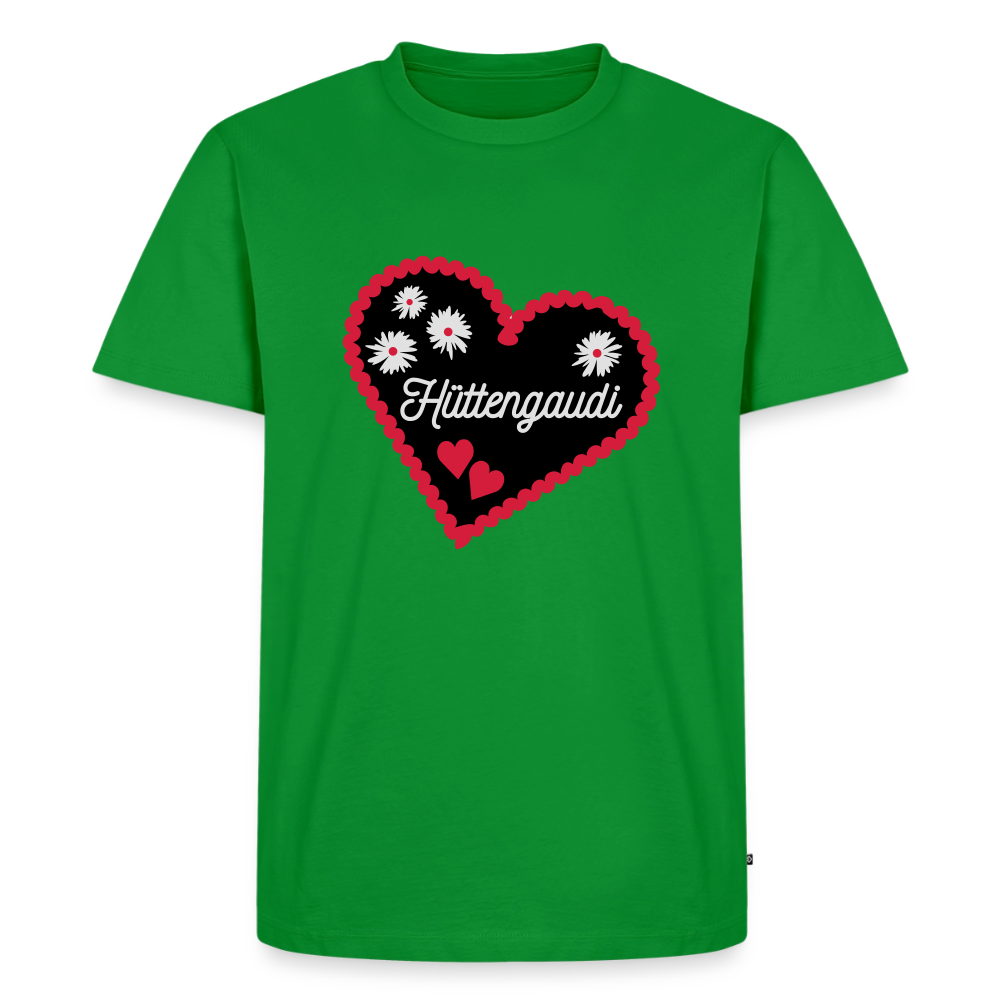 Premium T-Shirt "Hüttengaudi" - Grün