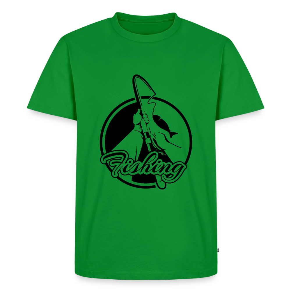 Premium T-Shirt "Fishing" - Grün