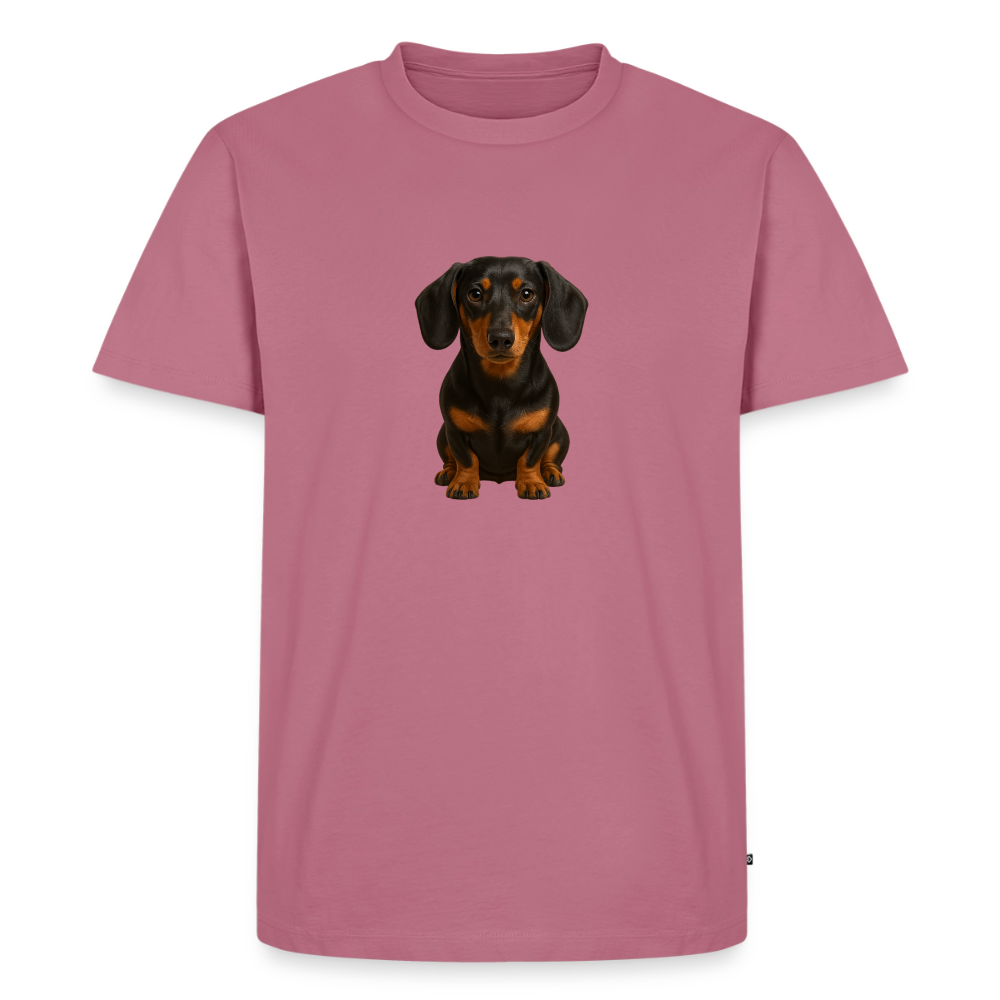Premium T-Shirt "Dackel" - Mauve