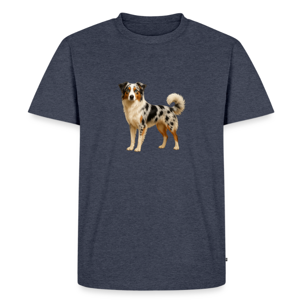 Premium T-Shirt "Australian Shepard" - Jeansblau 