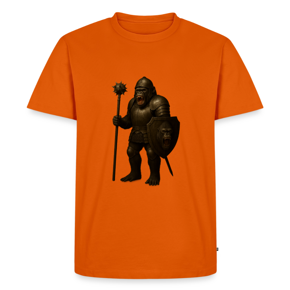 Premium T-Shirt "Gorilla Warrior" - Orange 