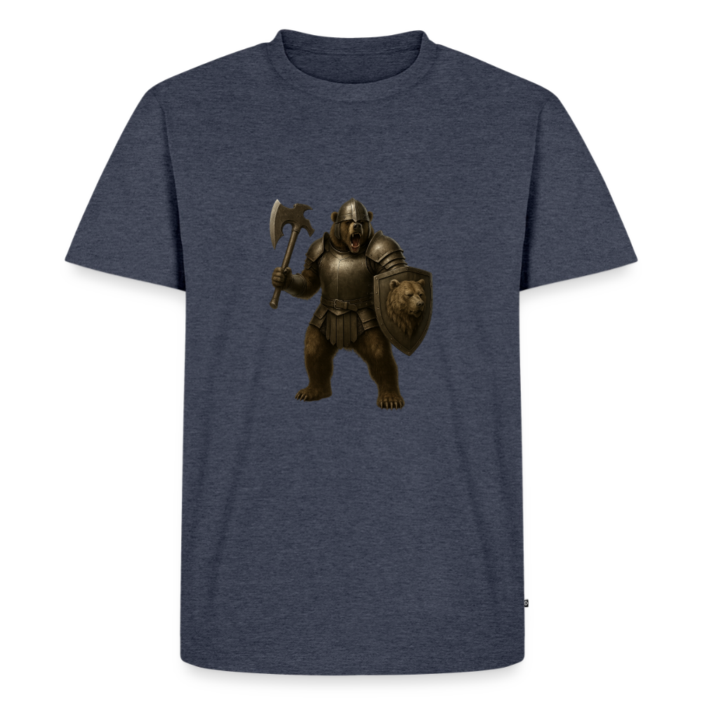 Premium T-Shirt "Grizzly Warrior" - Jeansblau 