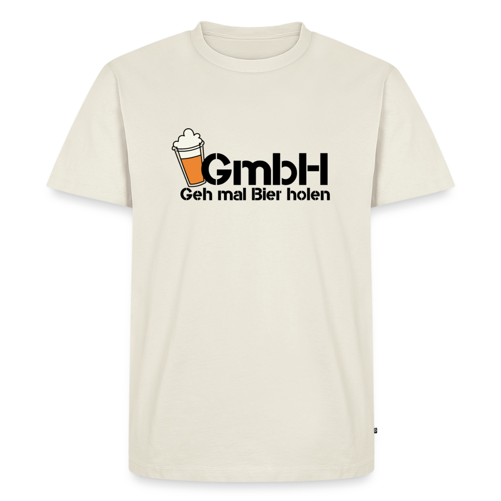 Premium T-Shirt "GmbH" - Naturweiß