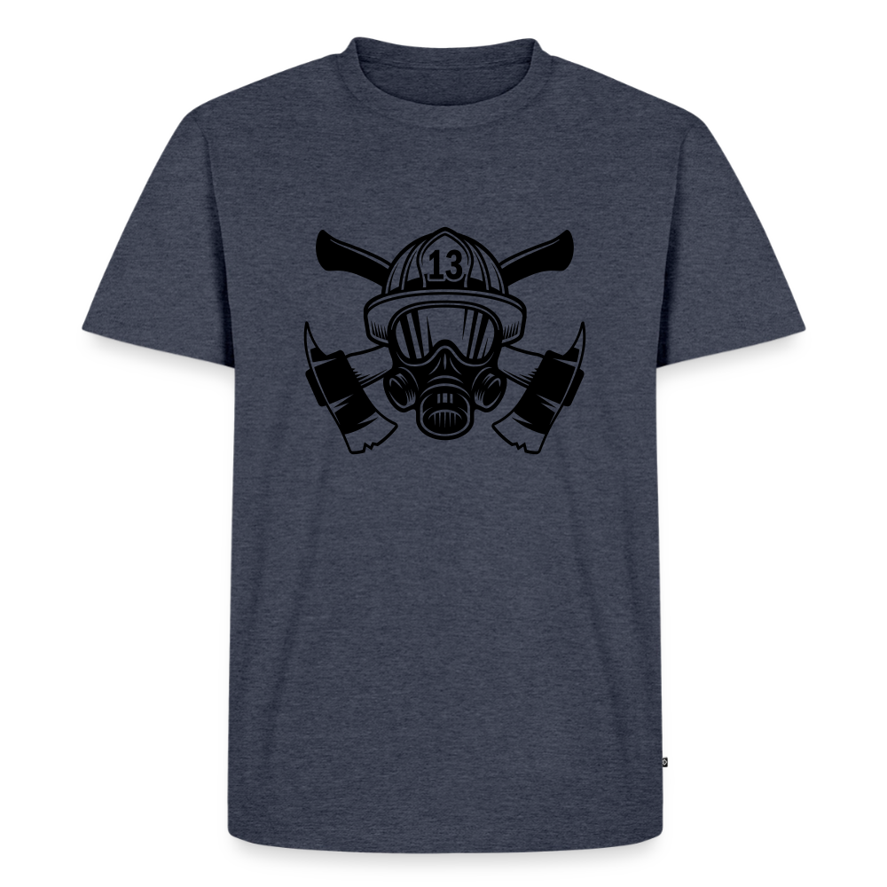 Premium T-Shirt "Feuerwehr" - Jeansblau 