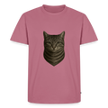 Premium T-Shirt "Katze" - Mauve