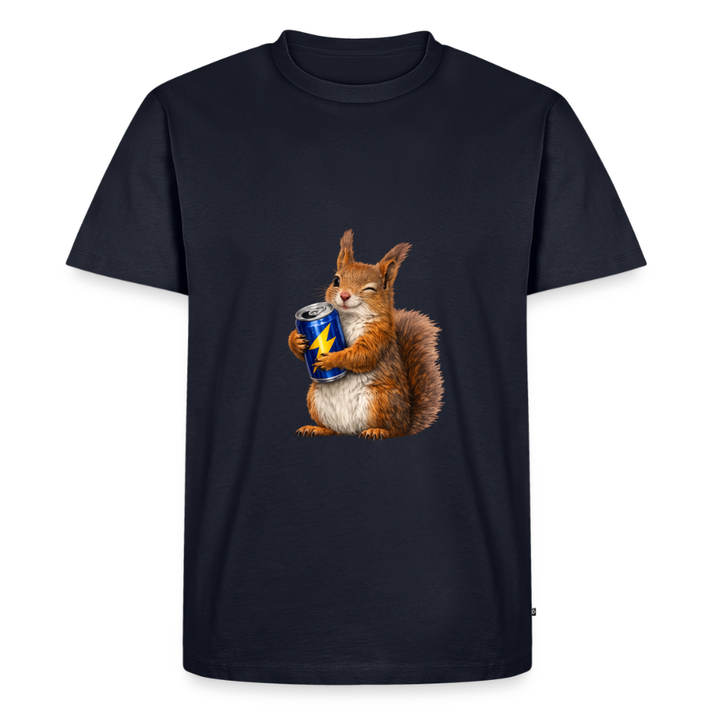 Premium T-Shirt "Energy Hörnchen" - Navy
